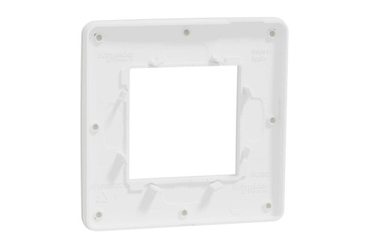 Рамка 1-постова Unica New, Білий/білий (NU280218)