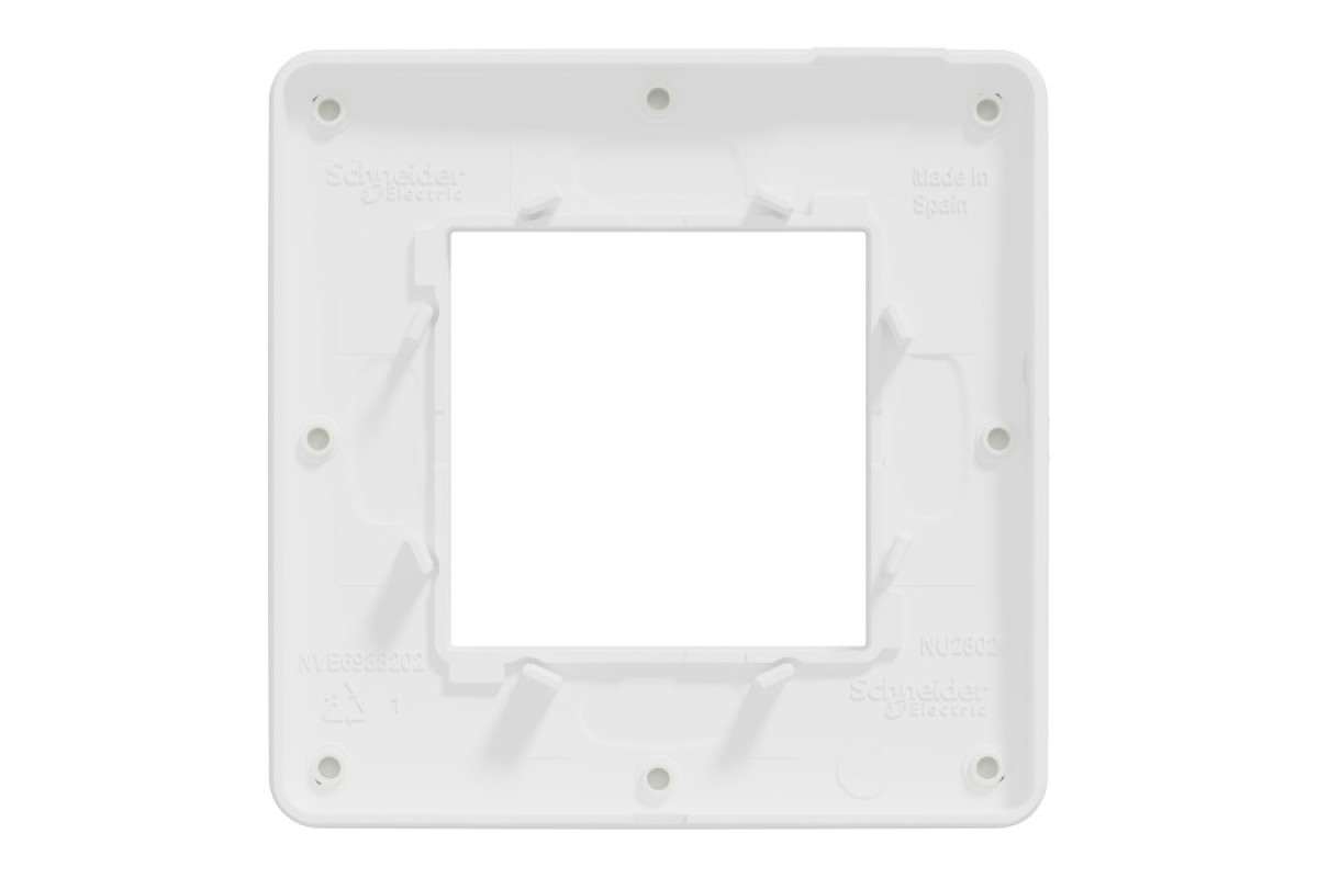 Рамка 1-постова Unica New, Білий/білий (NU280218)