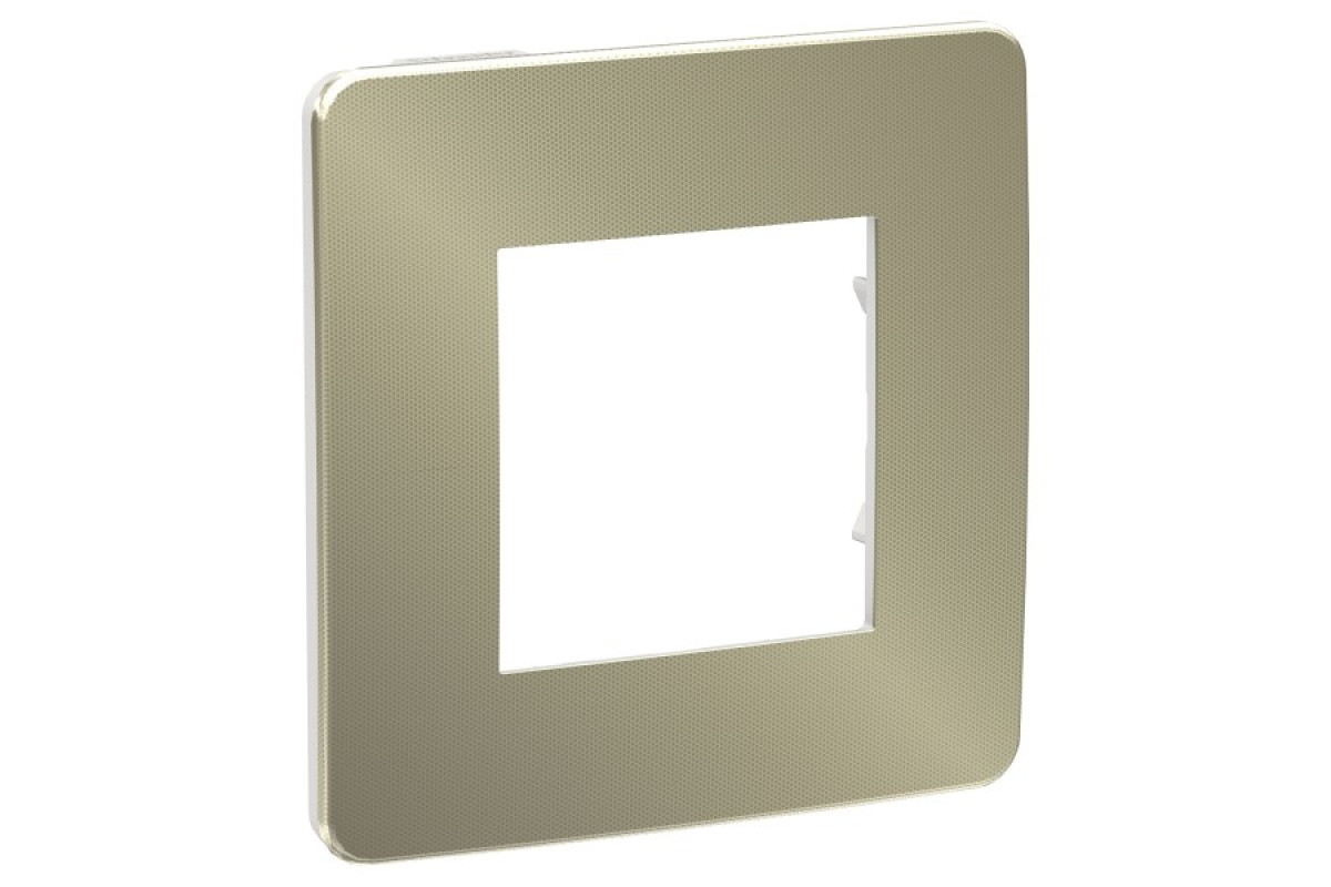 Рамка 1-постова Unica New, Бронза/білий (NU280250)