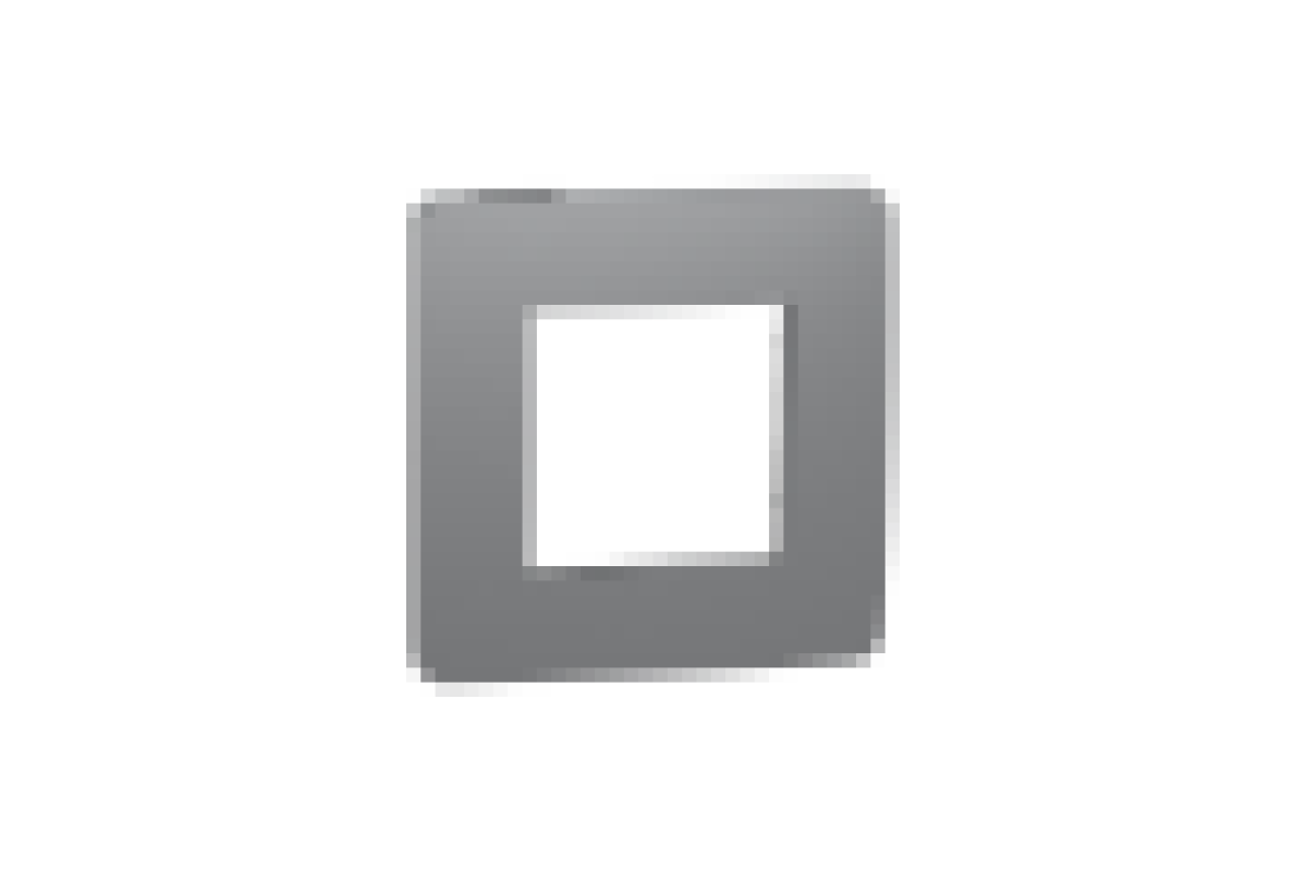 Рамка 1-постова Unica New, Димчато-сірий/антрацит (NU280222)