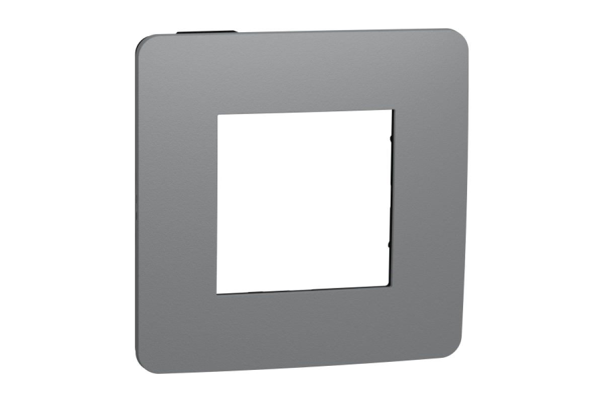 Рамка 1-постова Unica New, Димчато-сірий/антрацит (NU280222)