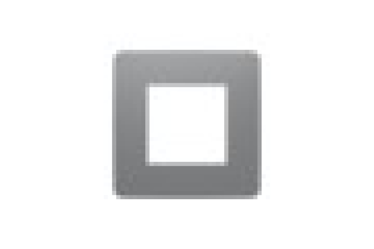 Рамка 1-постова Unica New, Димчато-сірий/антрацит (NU280222)
