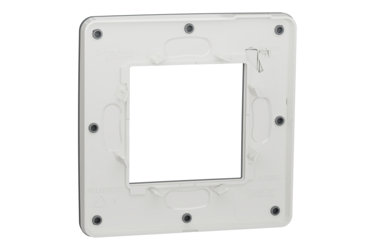 Рамка 1-постова Unica New, Димчато-сірий/білий (NU280221)