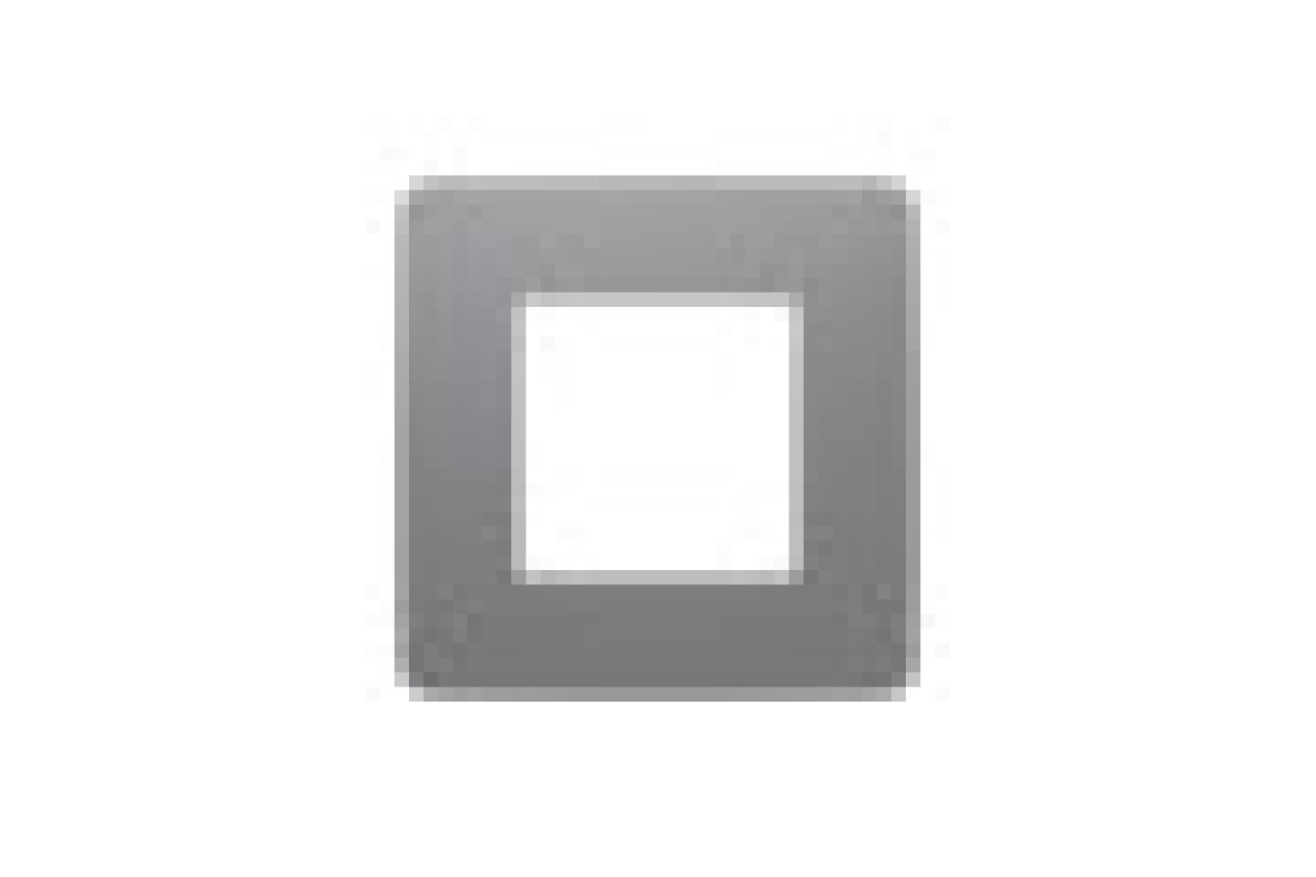 Рамка 1-постова Unica New, Димчато-сірий/білий (NU280221)