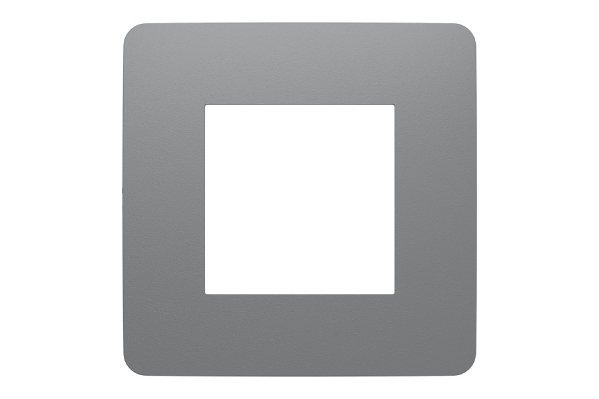 Рамка 1-постова Unica New, Димчато-сірий/білий (NU280221)