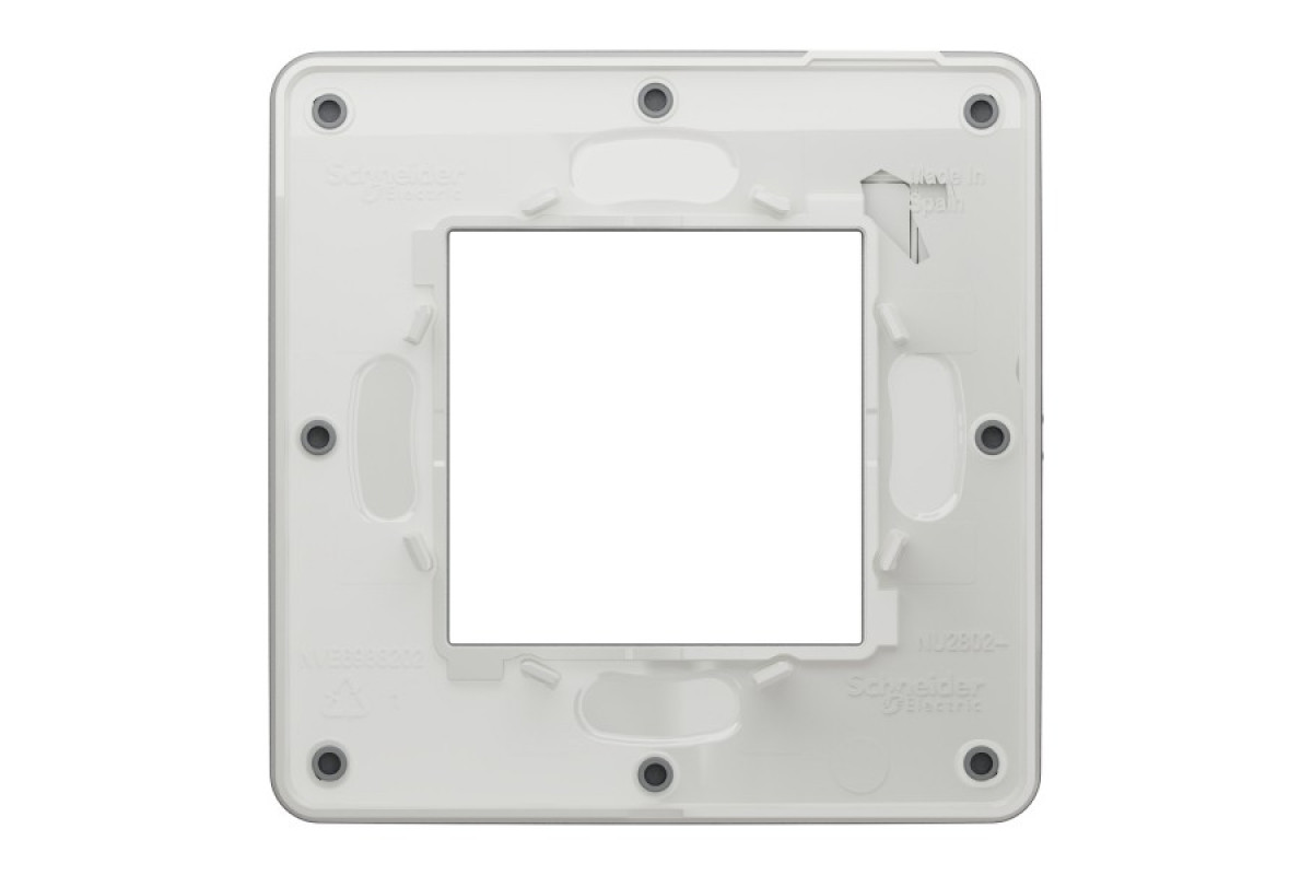 Рамка 1-постова Unica New, Димчато-сірий/білий (NU280221)