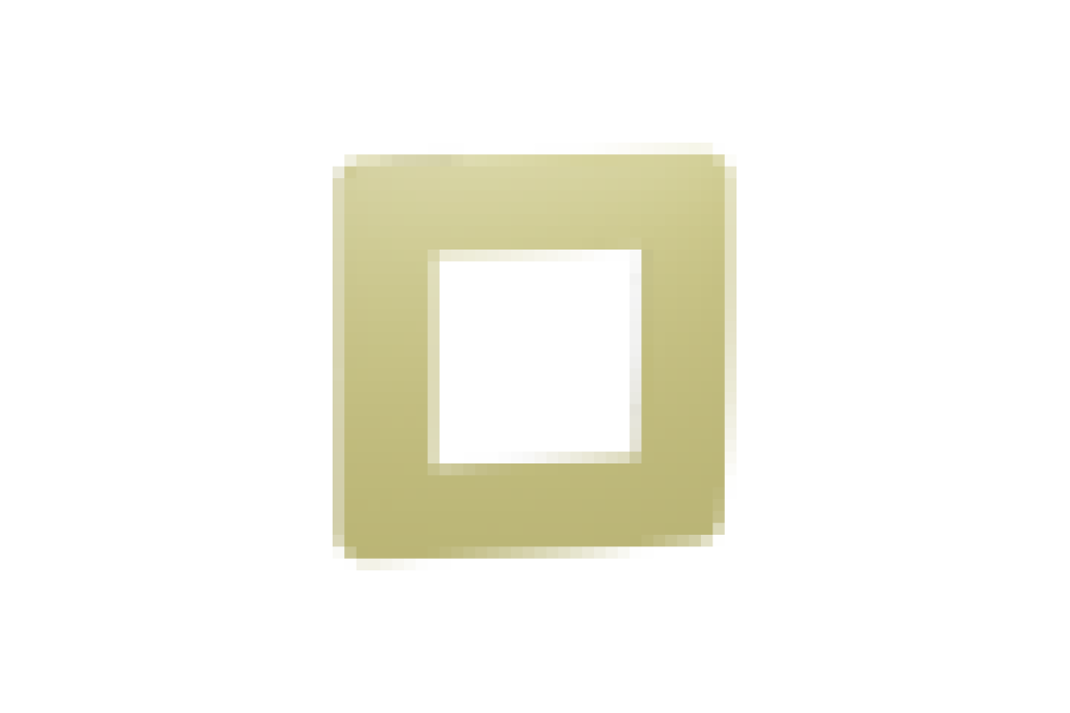 Рамка 1-постова Unica New, Зелене Яблуко/білий (NU280211)