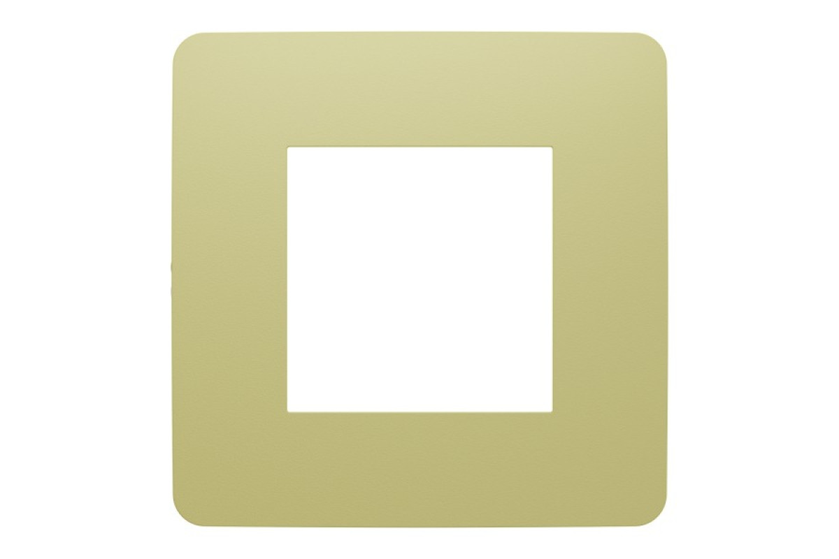 Рамка 1-постова Unica New, Зелене Яблуко/білий (NU280211)