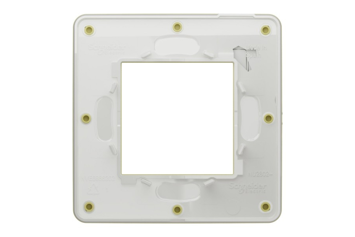 Рамка 1-постова Unica New, Зелене Яблуко/білий (NU280211)