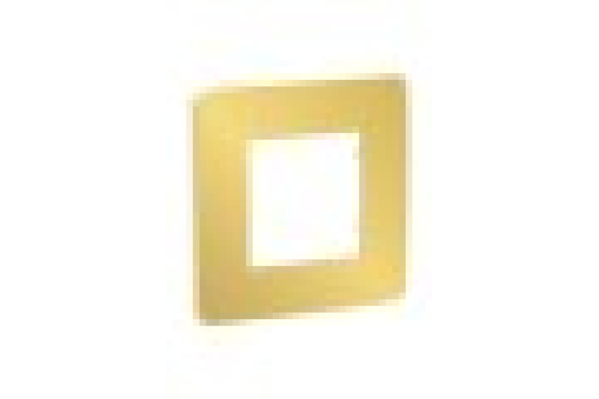 Рамка 1-постова Unica New, Золото/білий (NU280259)