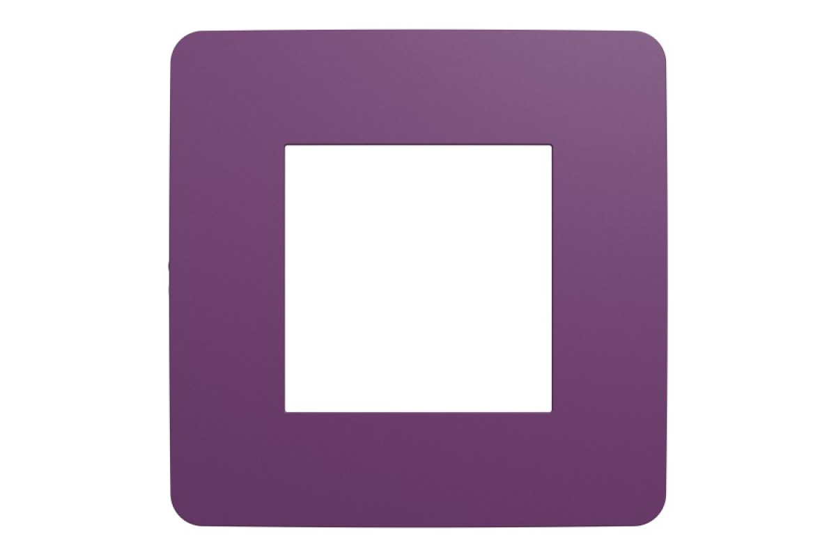 Рамка 1-постова Unica New, Ліловий/білий (NU280214)