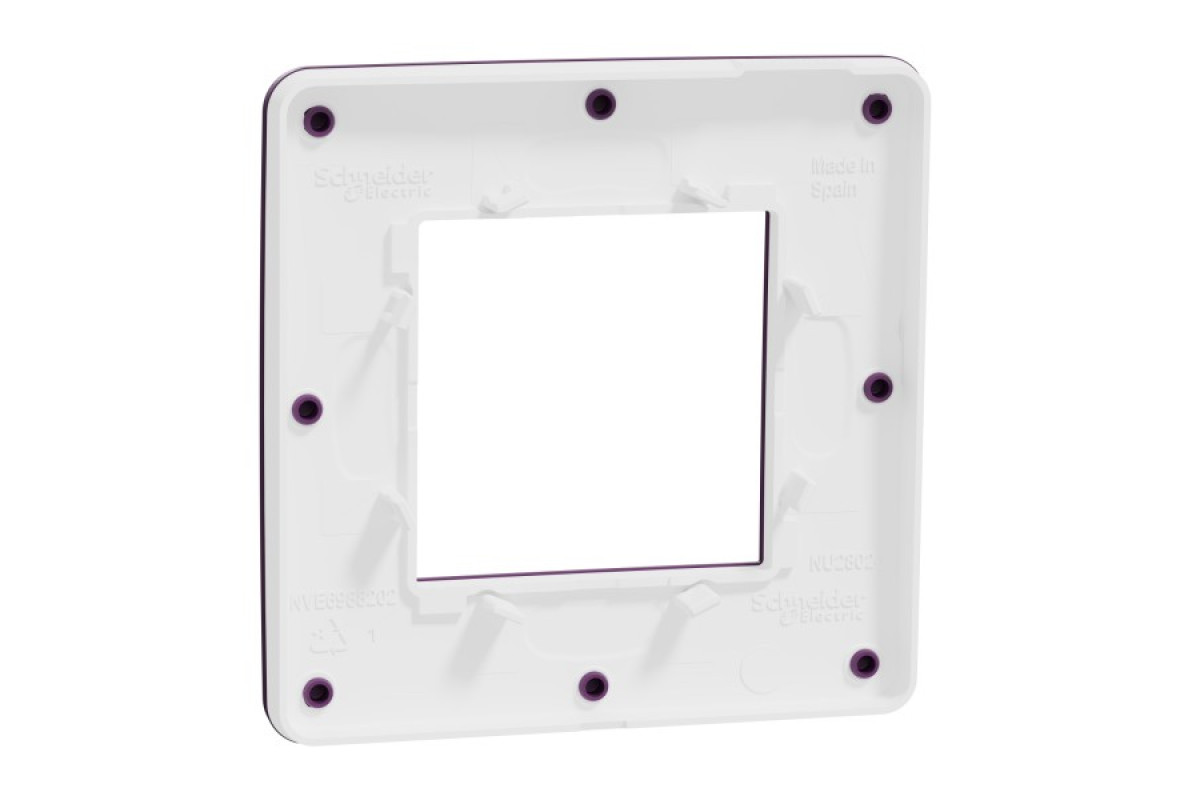 Рамка 1-постова Unica New, Ліловий/білий (NU280214)