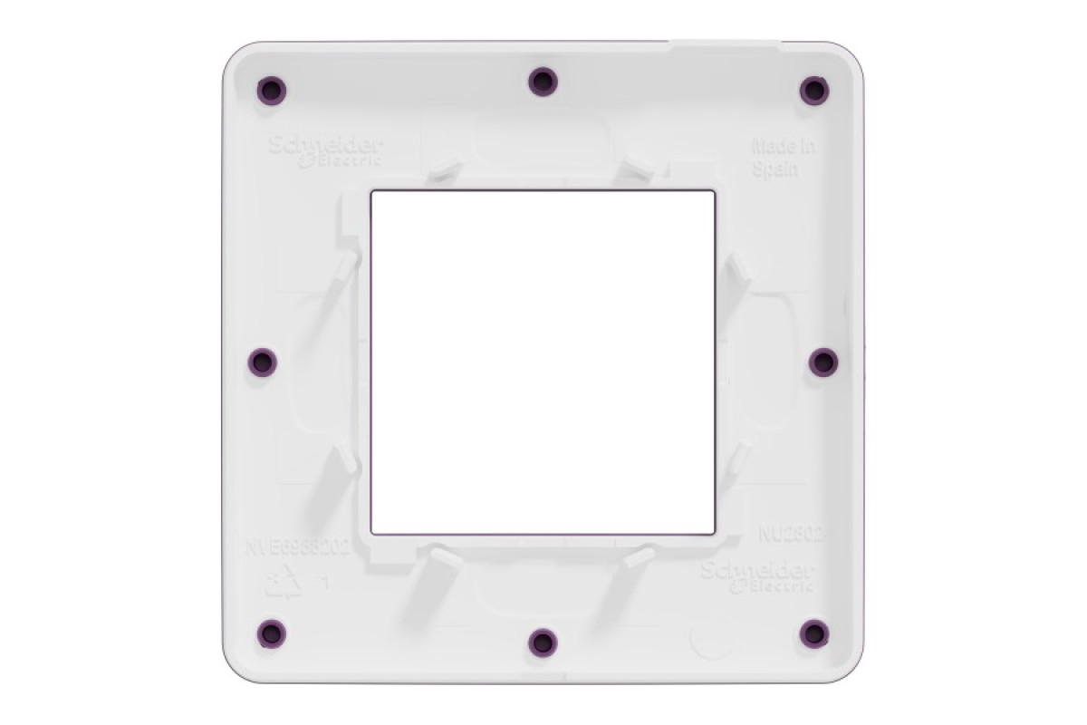 Рамка 1-постова Unica New, Ліловий/білий (NU280214)