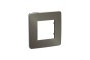Рамка 1-постова Unica New, Нікель/антрацит (NU280253)