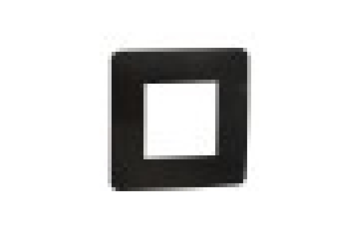 Рамка 1-постова Unica New, Нікель/антрацит (NU280253)