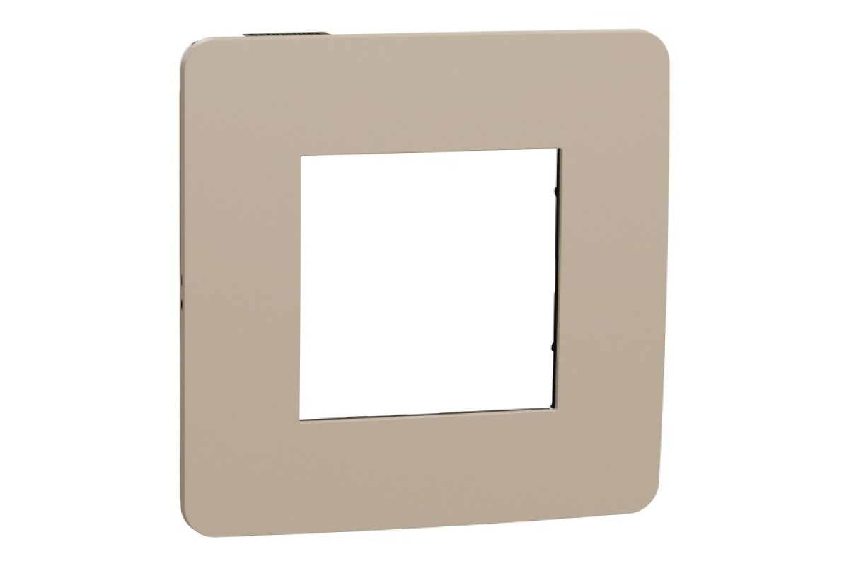 Рамка 1-постова Unica New, Пісочний/антрацит (NU280228)