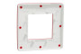 Рамка 1-постова Unica New, Червона/білий (NU280213)