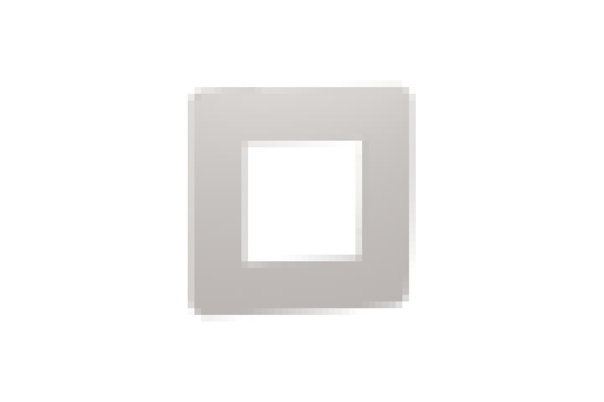 Рамка 1-постова Unica New, Шампань/білий (NU280224)