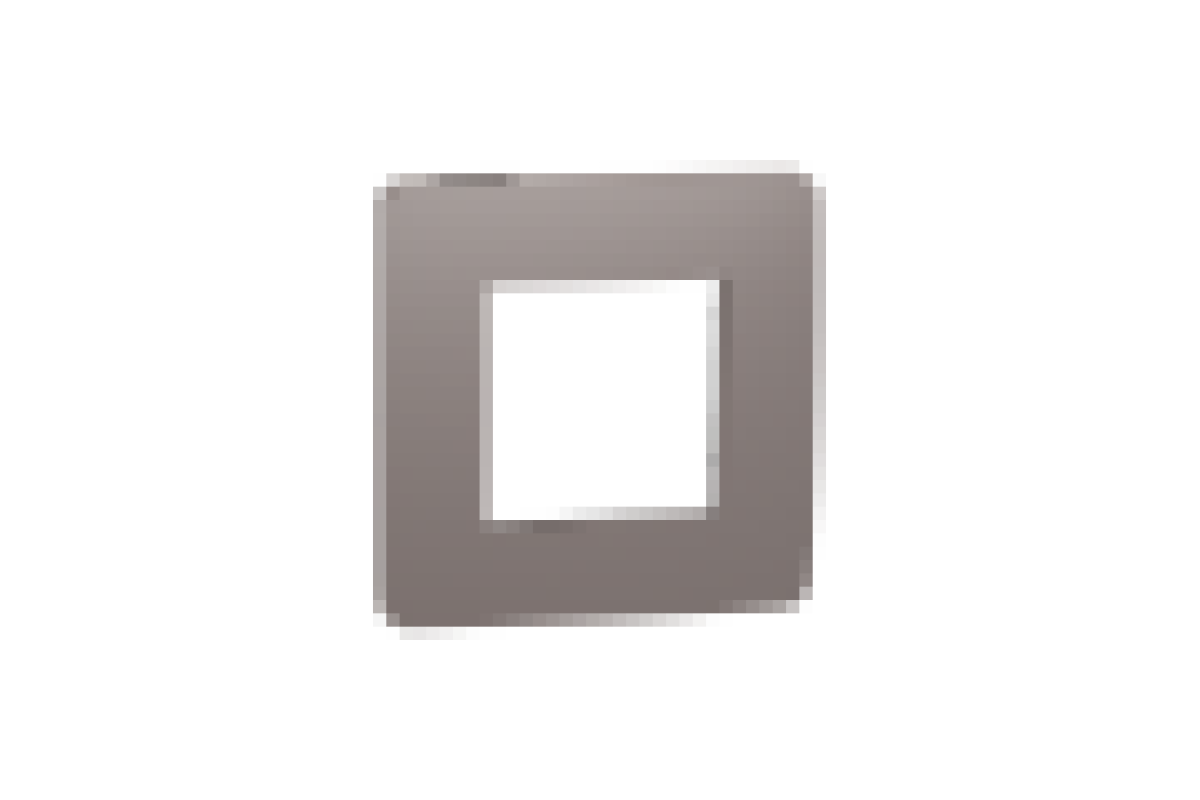 Рамка 1-постова Unica New, Шоколад/антрацит (NU280217)