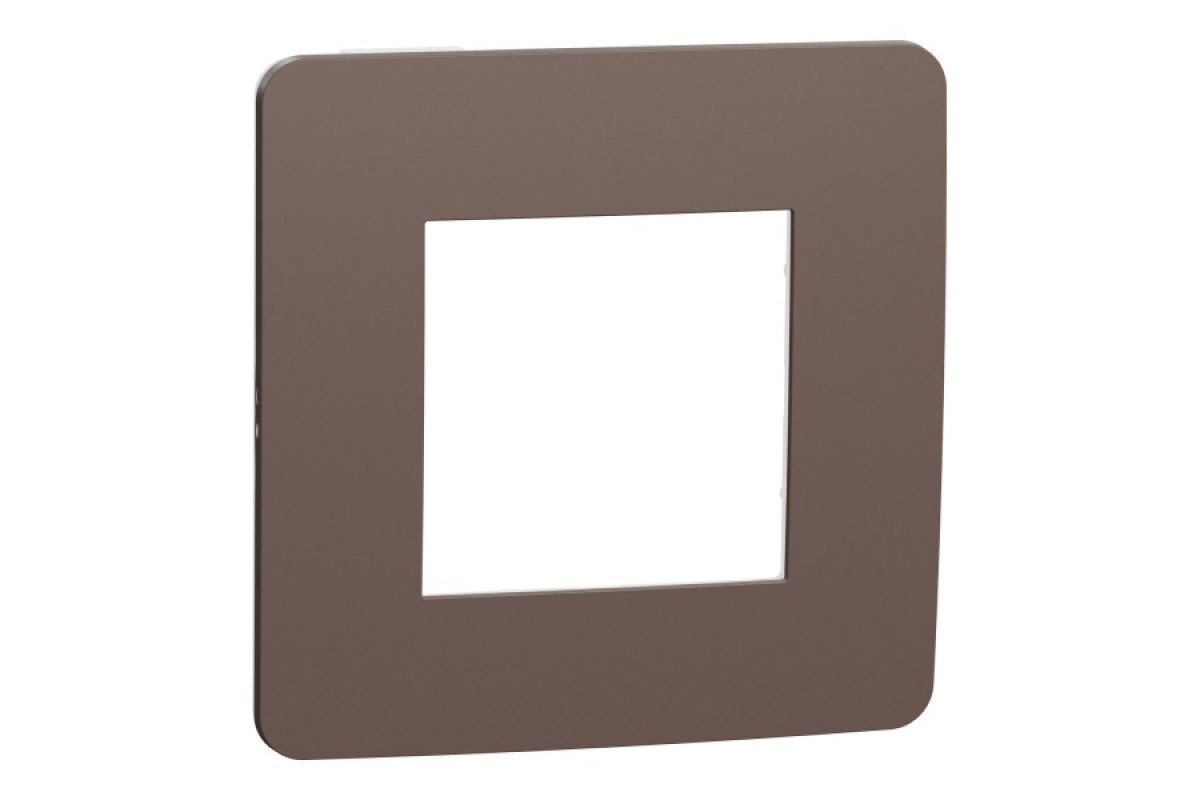 Рамка 1-постова Unica New, Шоколад/антрацит (NU280217)