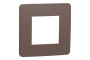 Рамка 1-постова Unica New, Шоколад/антрацит (NU280217)