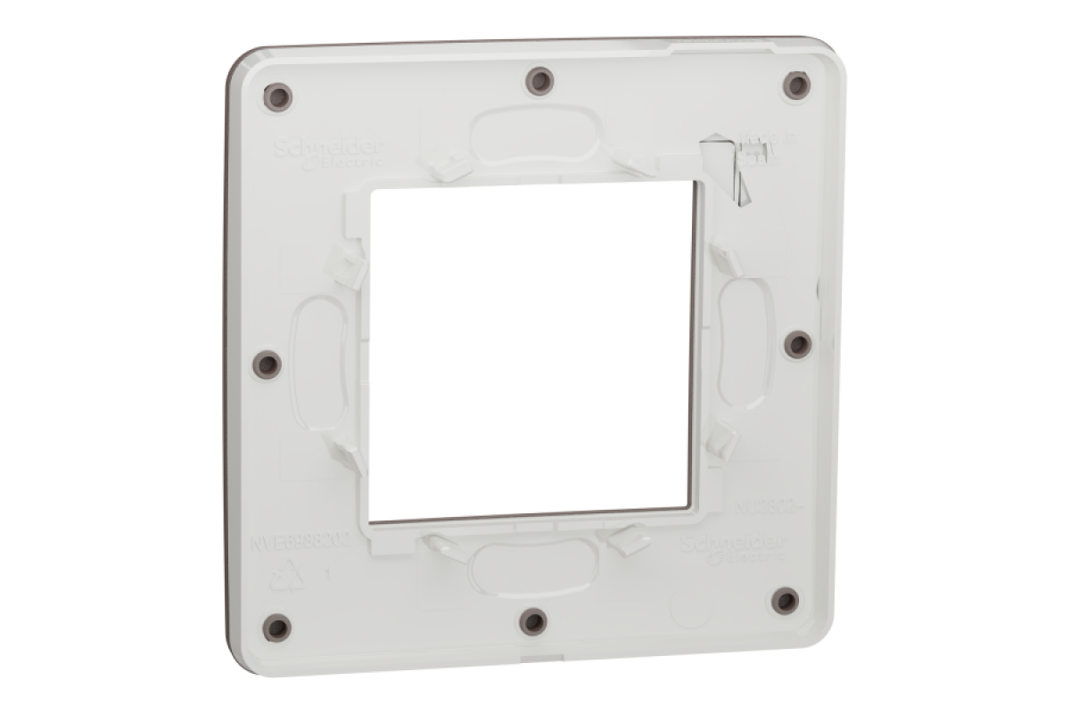 Рамка 1-постова Unica New, Шоколад/білий (NU280216)