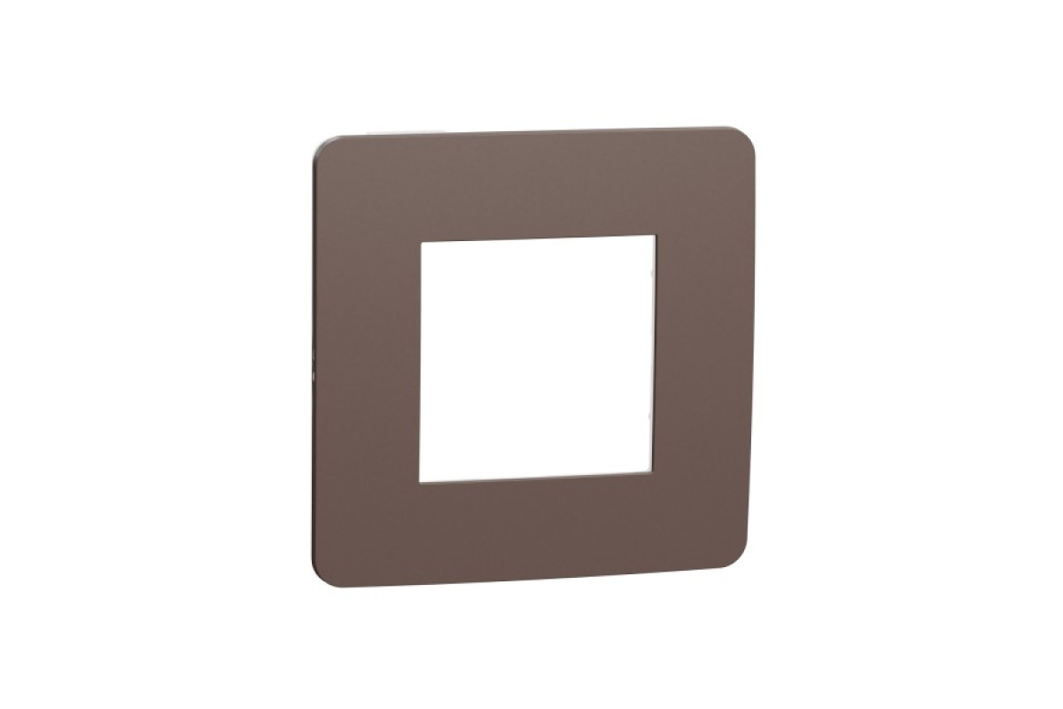 Рамка 1-постова Unica New, Шоколад/білий (NU280216)