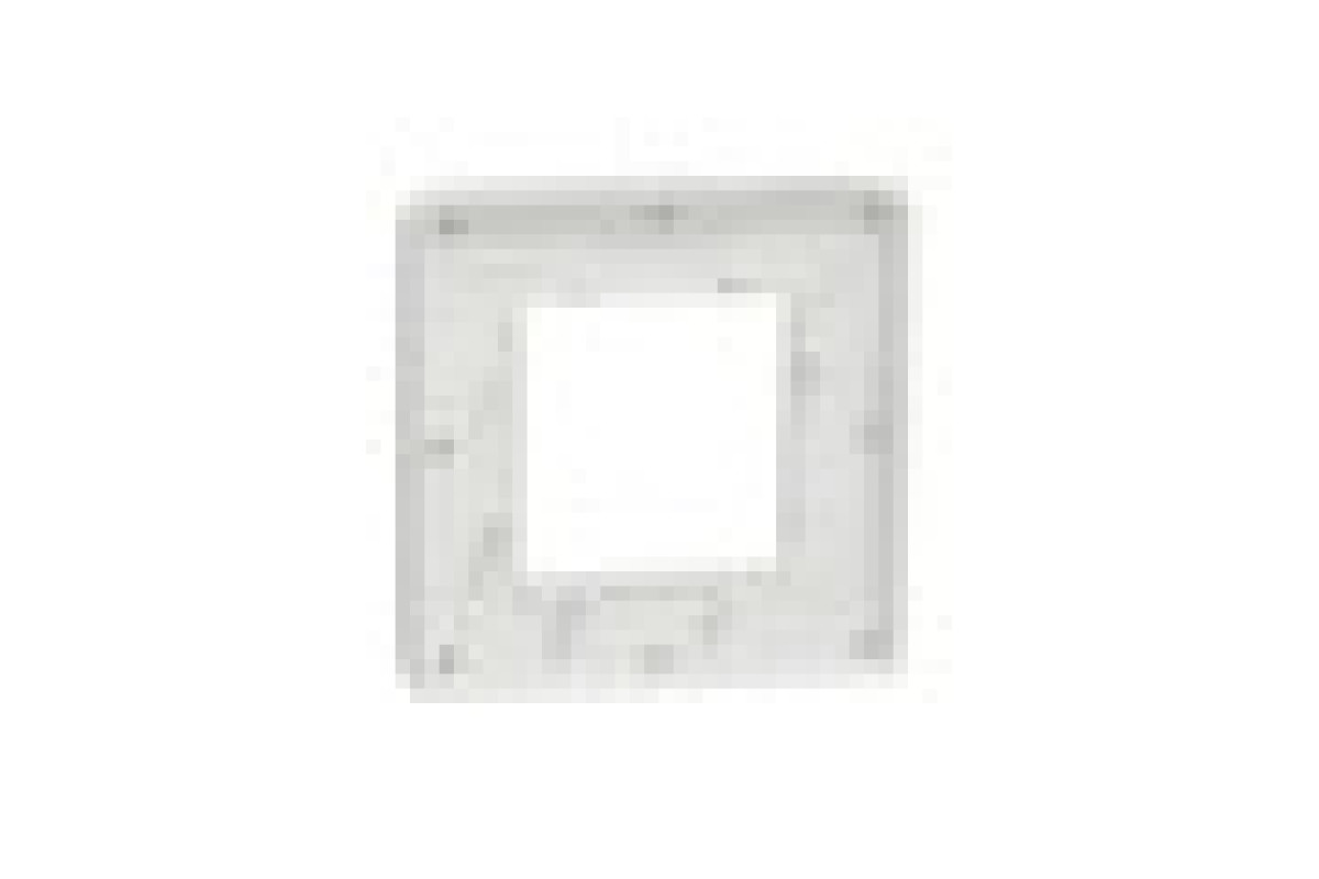 Рамка 1-постова Матовий хром/білий Unica New Studio Metal (NU280255M)