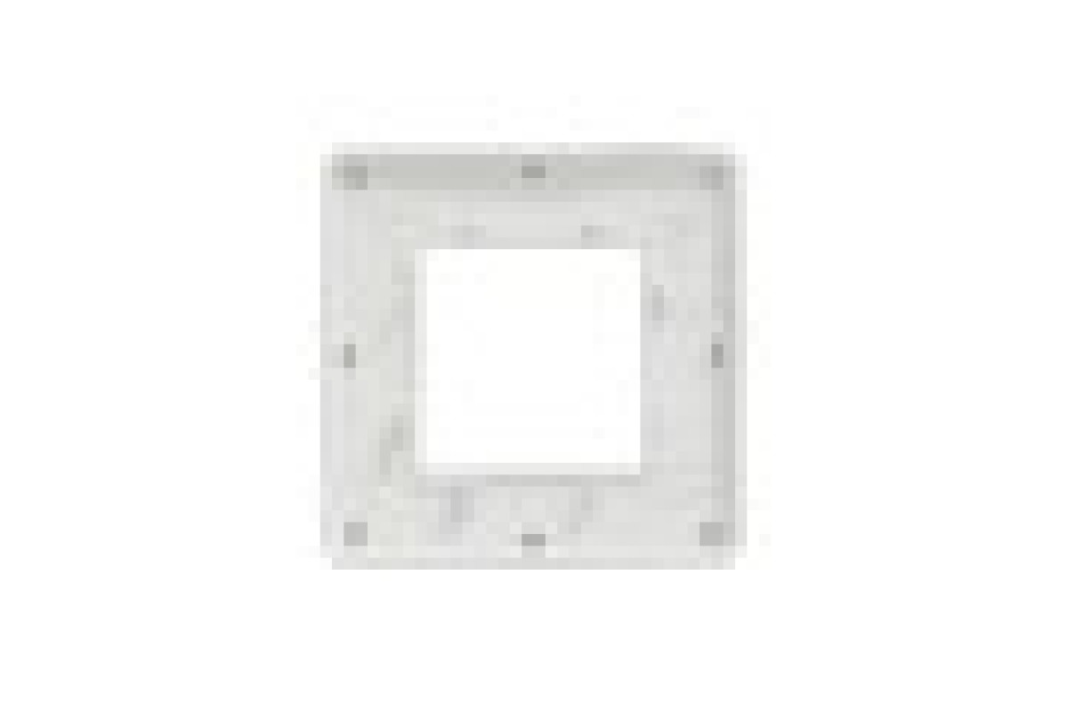 Рамка 1-постова Матовий хром/білий Unica New Studio Metal (NU280255M)