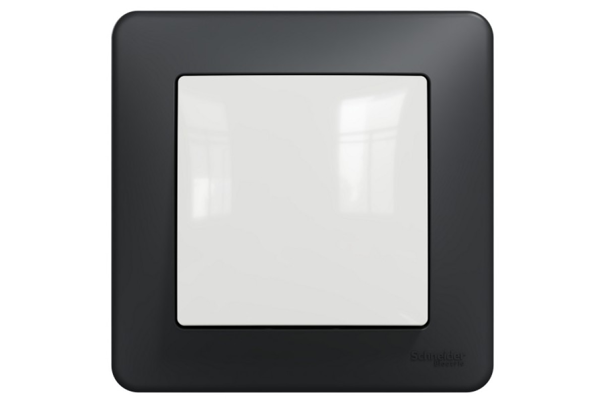 Рамка 1-постова Чорний Sedna Design (SDD314801)