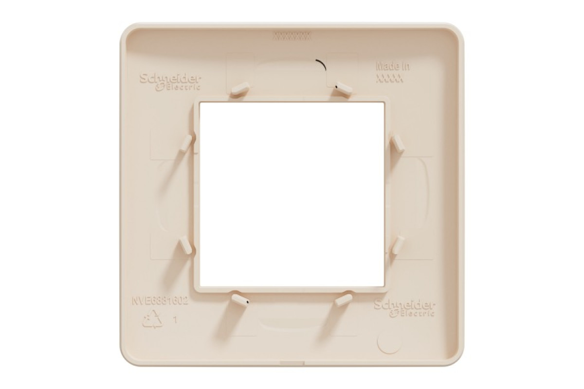 Рамка 1-постова, бежева Unica New Studio (NU200244)