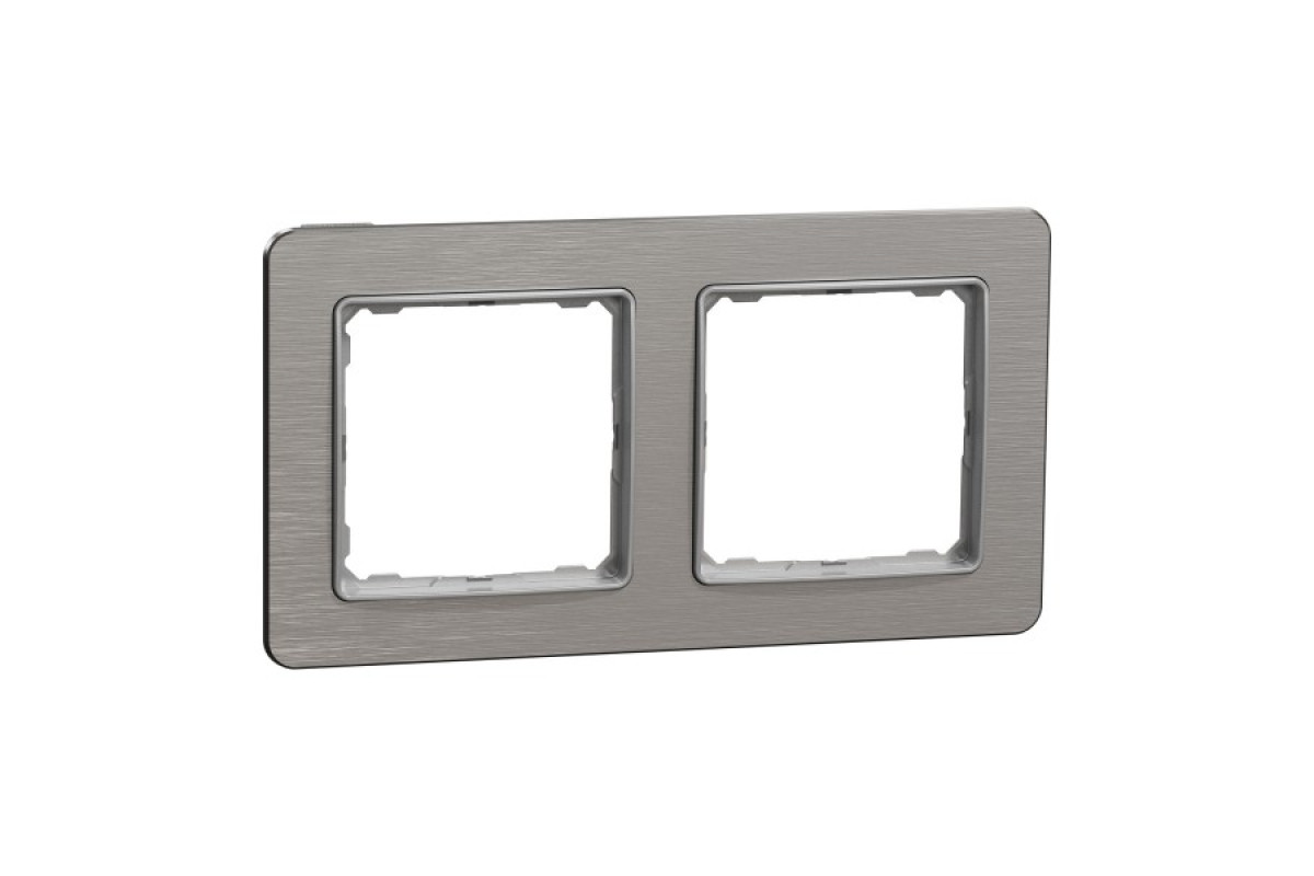 Рамка 2-постова Матовий алюміній Sedna Elements (SDD370802)