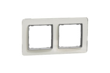Рамка 2-постова  Штучне Біле скло Sedna Elements (SDD360802)