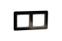 Рамка 2-постова Штучне чорне скло Sedna Elements (SDD361802)