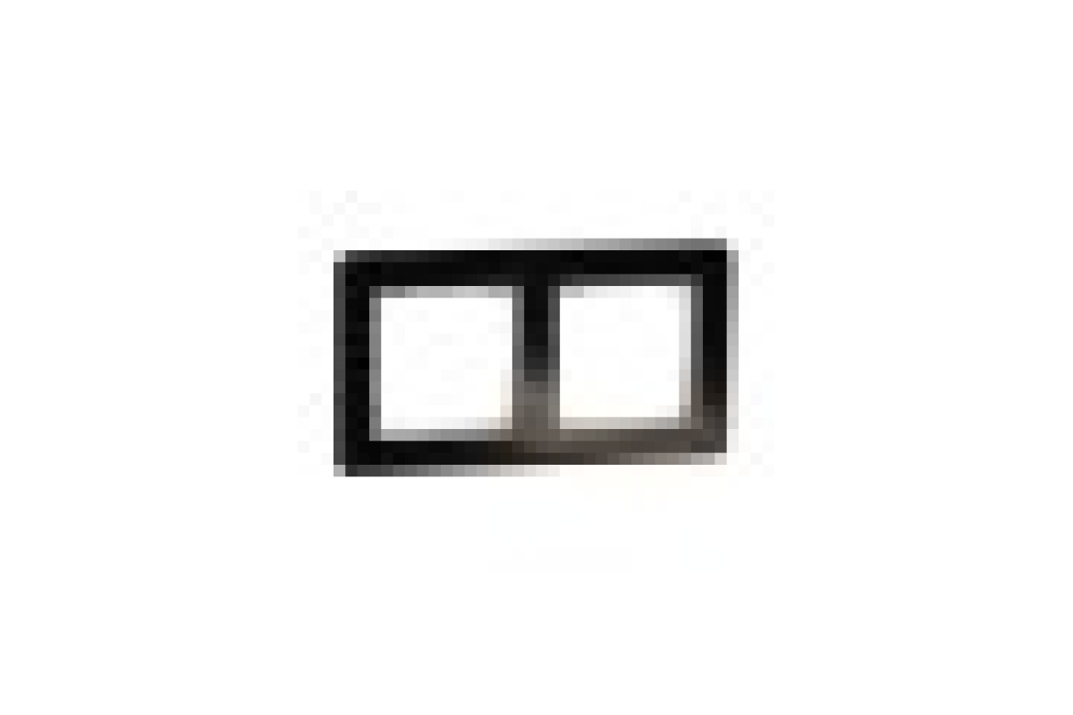 Рамка 2-постова Штучне чорне скло Sedna Elements (SDD361802)