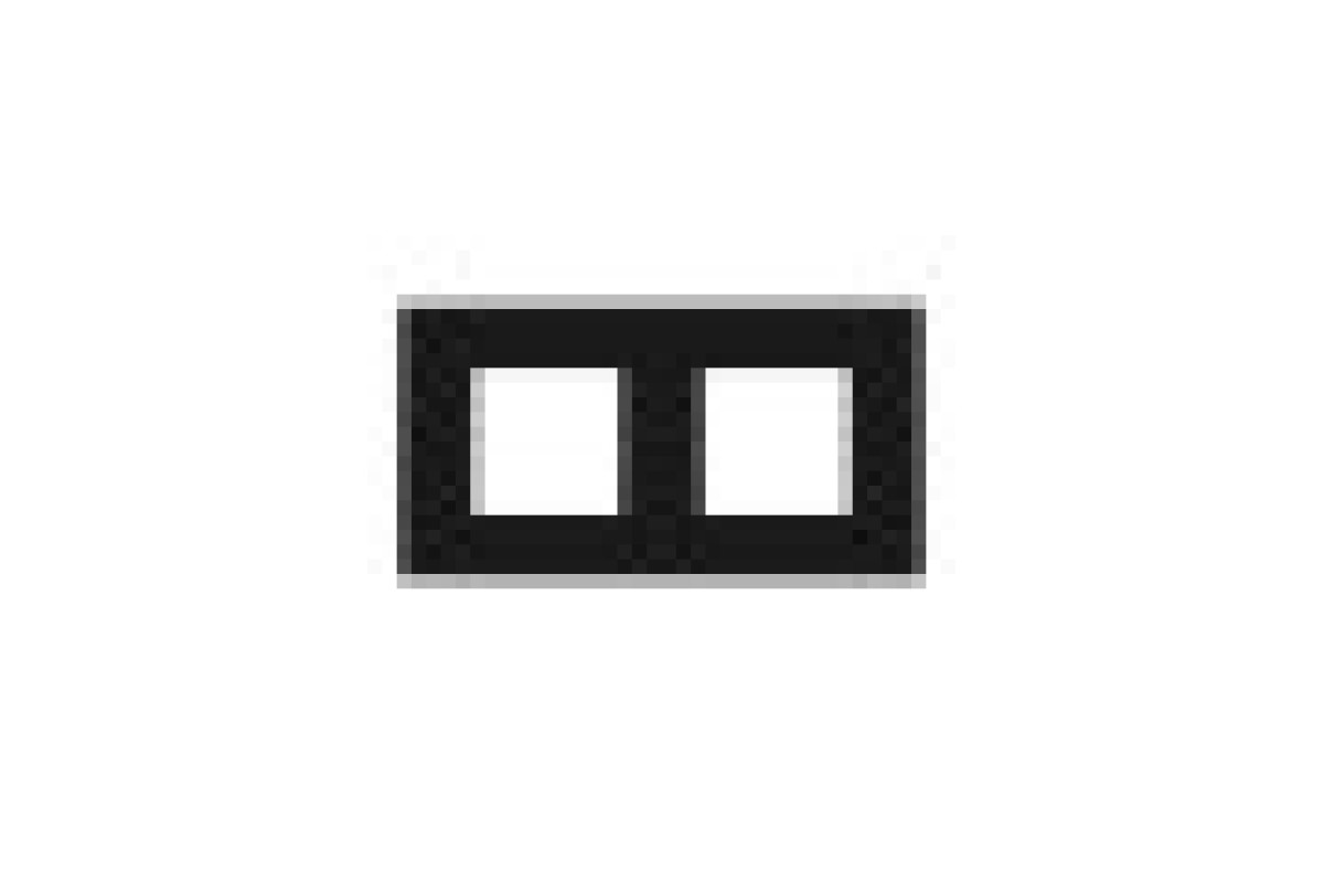 Рамка 2-постова Unica Deco Material, каучук (NU600472)