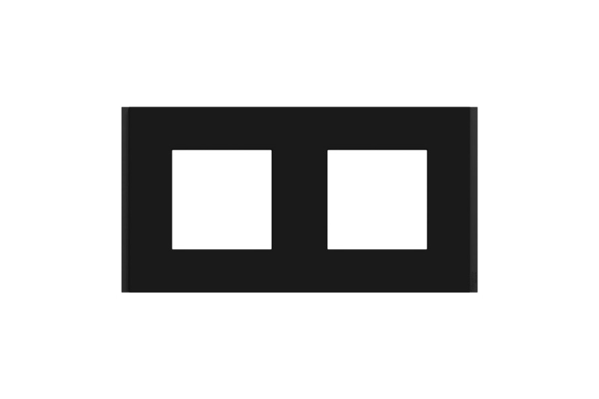 Рамка 2-постова Unica Deco Material, каучук (NU600472)