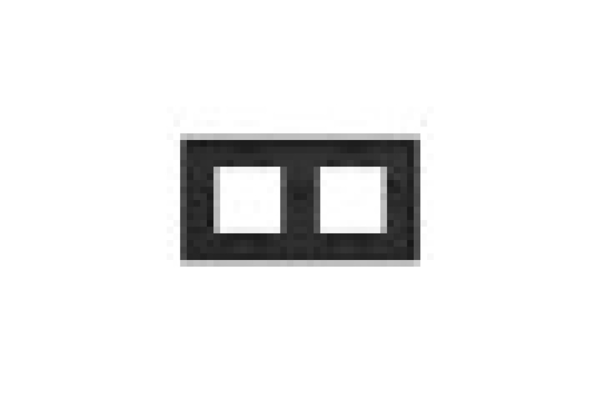 Рамка 2-постова Unica Deco Material, каучук (NU600472)