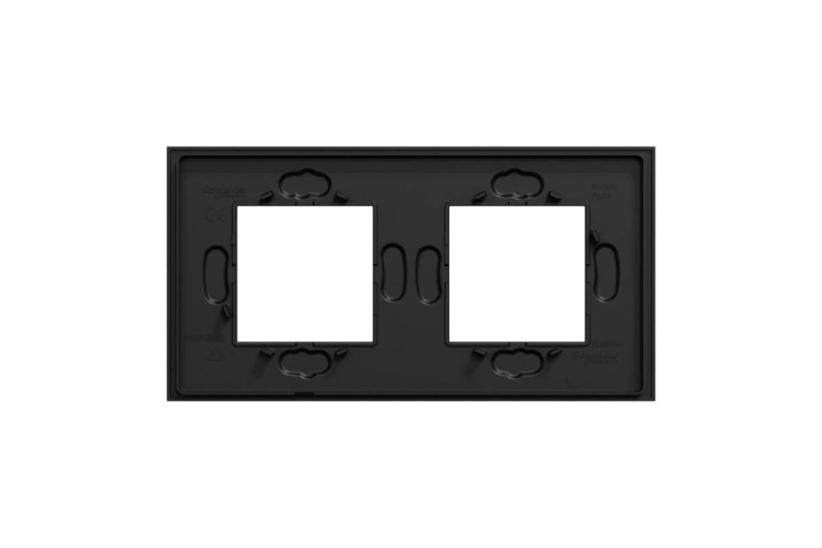 Рамка 2-постова Unica Deco Material, каучук (NU600472)