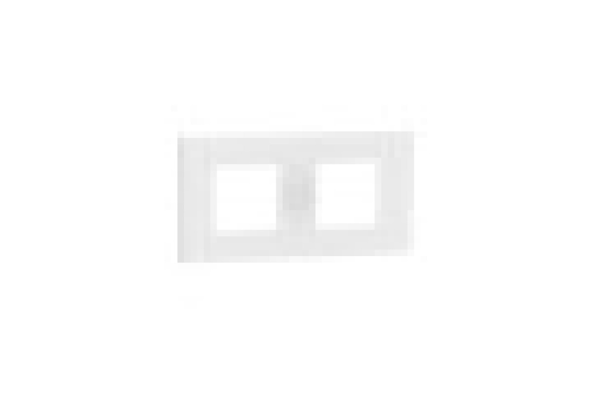 Рамка 2-постова Unica Deco Material, матовий білий (NU600479)