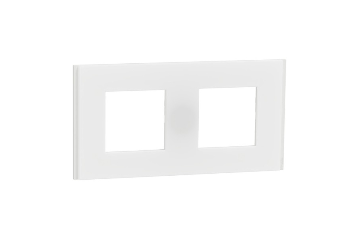 Рамка 2-постова Unica Deco Material, матовий білий (NU600479)