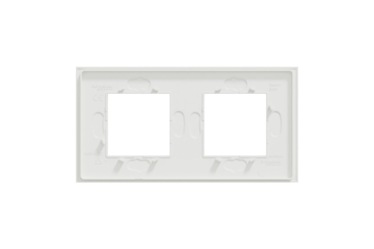 Рамка 2-постова Unica Deco Material, матовий білий (NU600479)