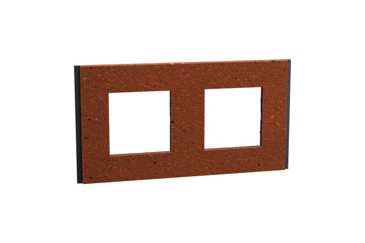 Рамка 2-постова Unica Deco Material, теракотовий (NU600471)