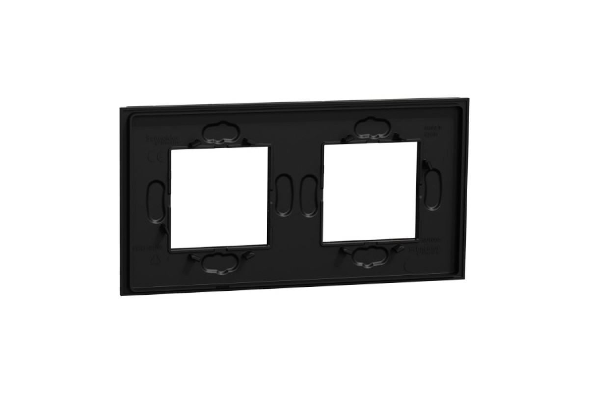 Рамка 2-постова Unica Deco Material, чорний папір (NU600474)