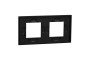 Рамка 2-постова Unica Deco Material, чорний папір (NU600474)