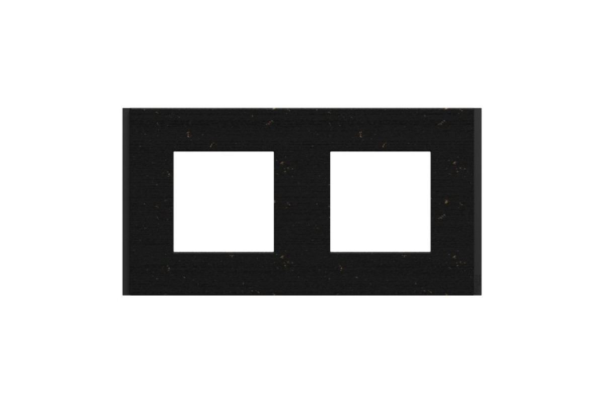 Рамка 2-постова Unica Deco Material, чорний папір (NU600474)