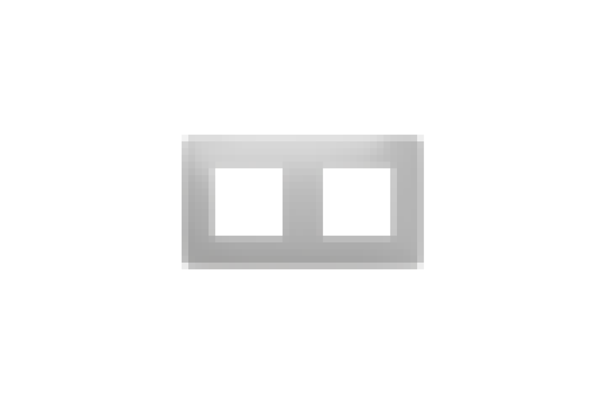 Рамка 2-постова Unica New, алюміній (NU200430)