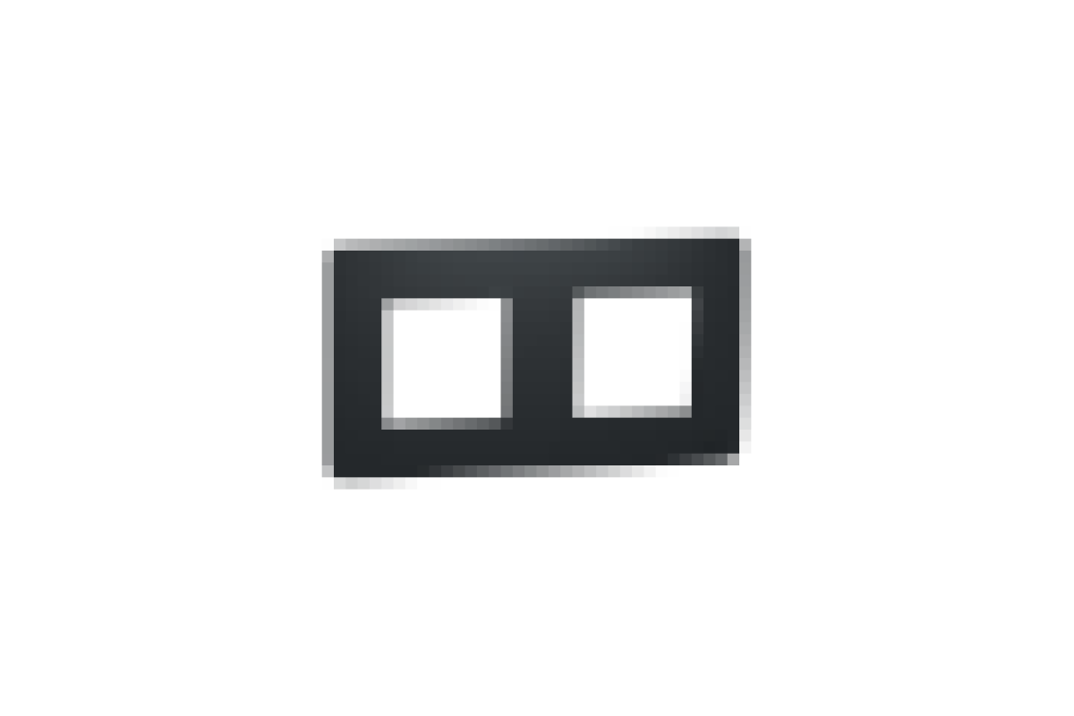 Рамка 2-постова Unica New, антрацит (NU200454)