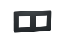 Рамка 2-постова Unica New, антрацит (NU200454)