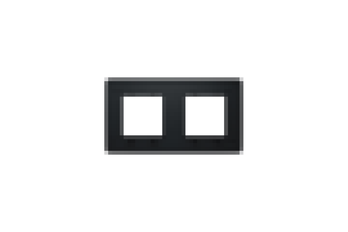 Рамка 2-постова Unica New, антрацит (NU200454)